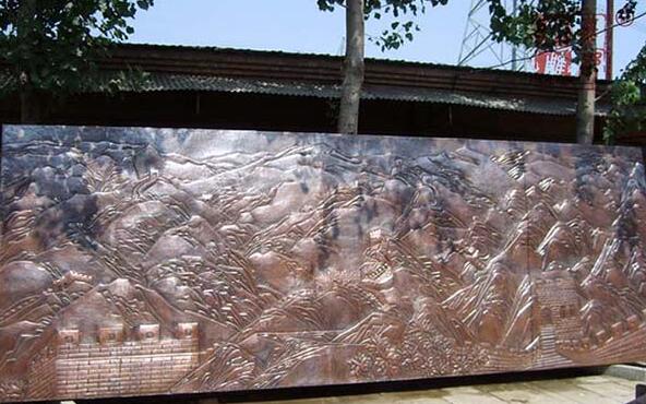 長(cháng)城銅浮雕