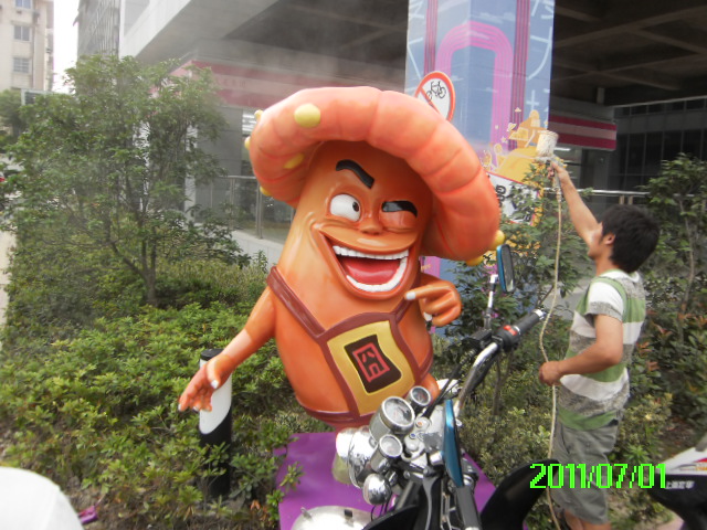 玻璃鋼卡通雕塑制作流程