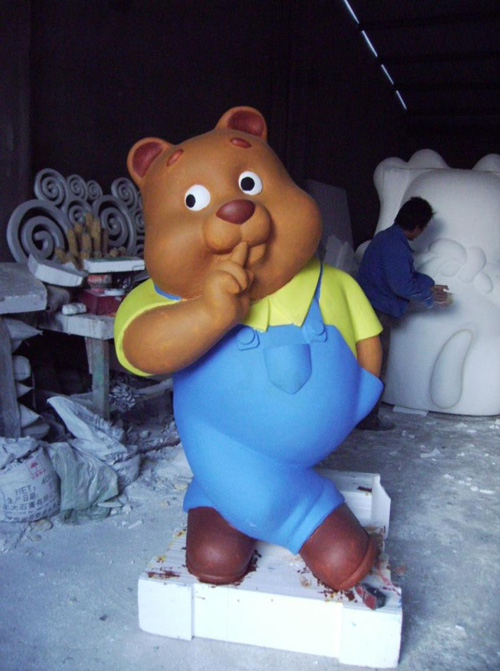 玻璃鋼卡通雕塑制作流程